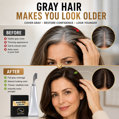 Instant Gray Coverage Hair Dye Comb — For Men & Women