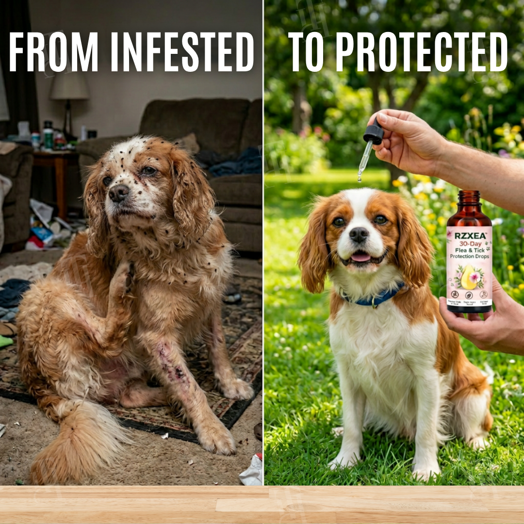 🐾 Protecting Paws, One Drop at a Time | RZXEA™ 30-Day Flea & Tick Protection Drops