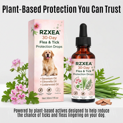 🐾 Protecting Paws, One Drop at a Time | RZXEA™ 30-Day Flea & Tick Protection Drops