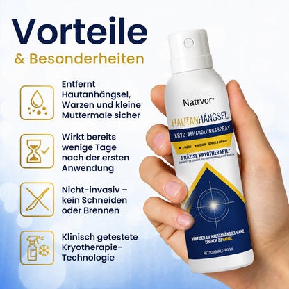 Natrvor® Skin Tag Cryo-Treatment Spray: Fast removal of warts & calluses – visible results in 7 days ✨