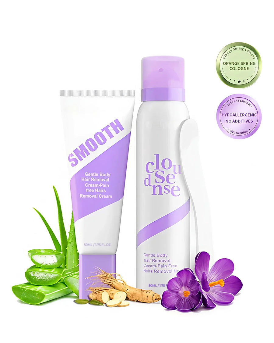 Bikini Hair Removal Cream & Mousse Set – Pain-Free, Gentle & Fast for Sensitive Skin