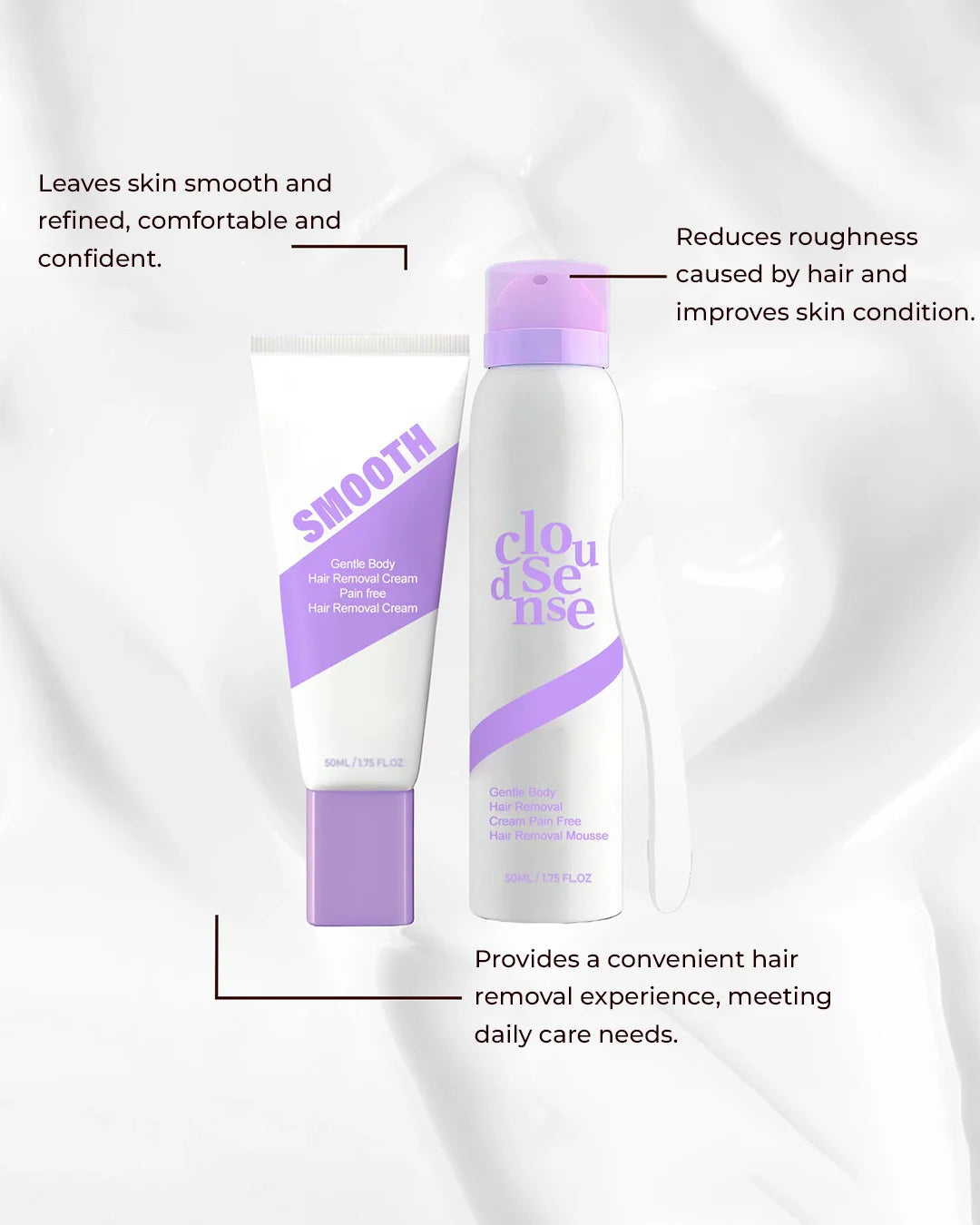 Bikini Hair Removal Cream & Mousse Set – Pain-Free, Gentle & Fast for Sensitive Skin