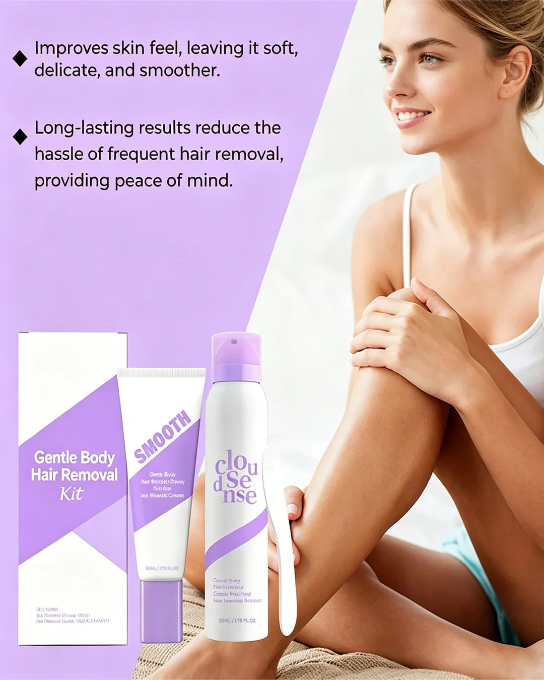 Bikini Hair Removal Cream & Mousse Set – Pain-Free, Gentle & Fast for Sensitive Skin