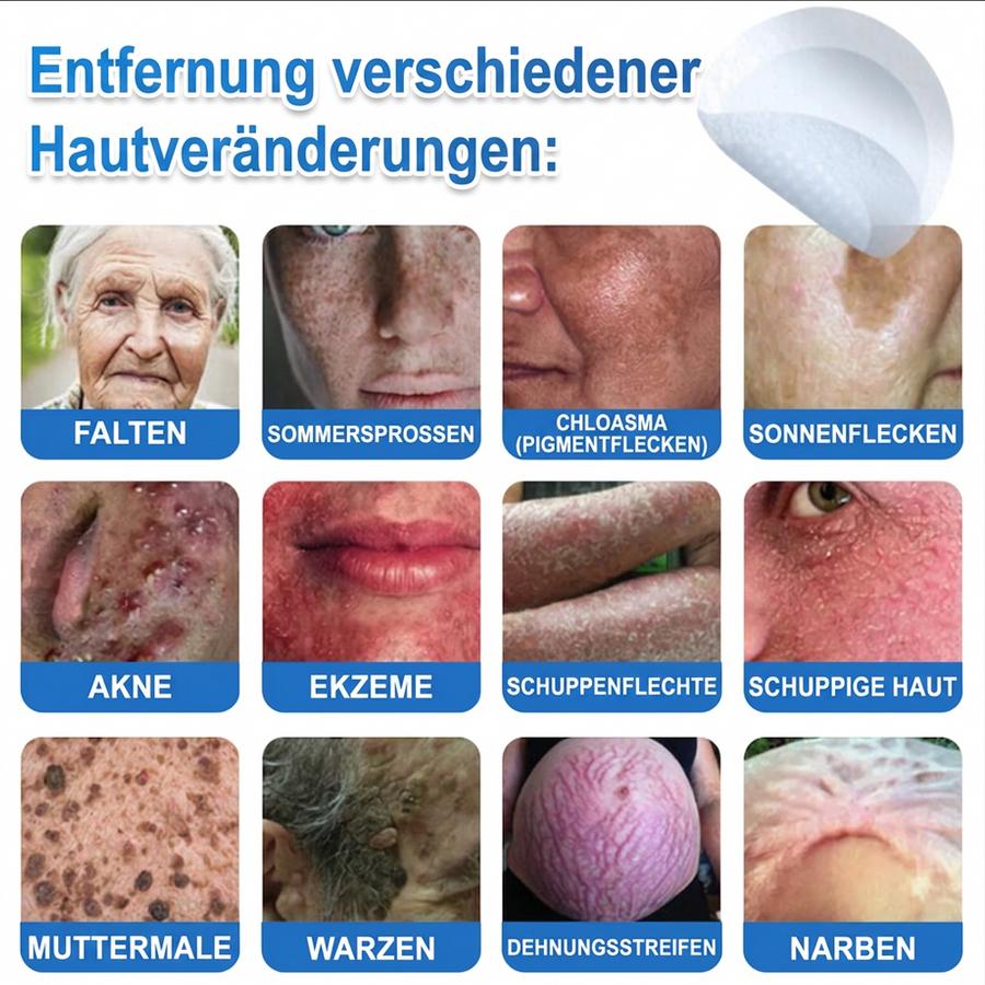 ⭐Celsiora® 2-in-1 Mikronadel- & Hydrokolloid-Pflaster | Entferner für erhabene Muttermale, Akne, flache Warzen & Hautanhängsel | Verbessert Falten, Narben & Hautunreinheiten | Unsichtbare Stern-Pickelpflaster für Gesicht & Körper