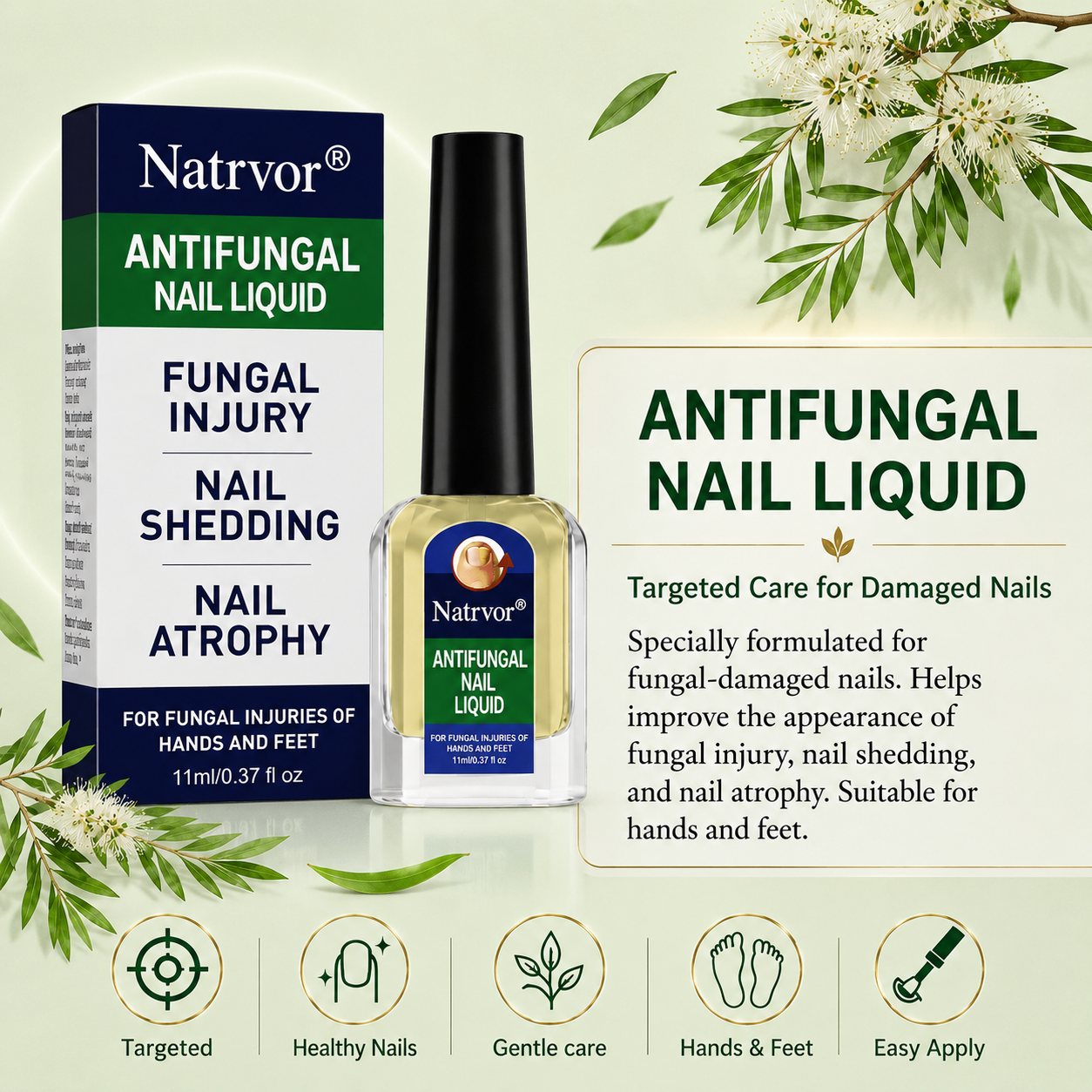 Natrvor® Tolnaftate Nail Fungus Solution | For Fingernails & Toenails