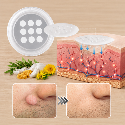 ✨Elmstr®2-in-1 Microneedle & Hydrocolloid Patch🍀| Removes Raised Moles, Acne, Flat Warts & Skin Tags | Helps Improve Wrinkles, Scars & Blemishes | Invisible Patches for Face & Body