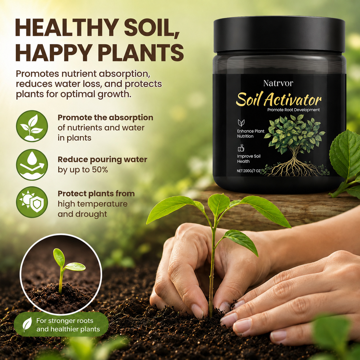 🌿Organic Soil Pro Activator🪴 Garden Secret Loved by 75K+ Plant Owners-EQ