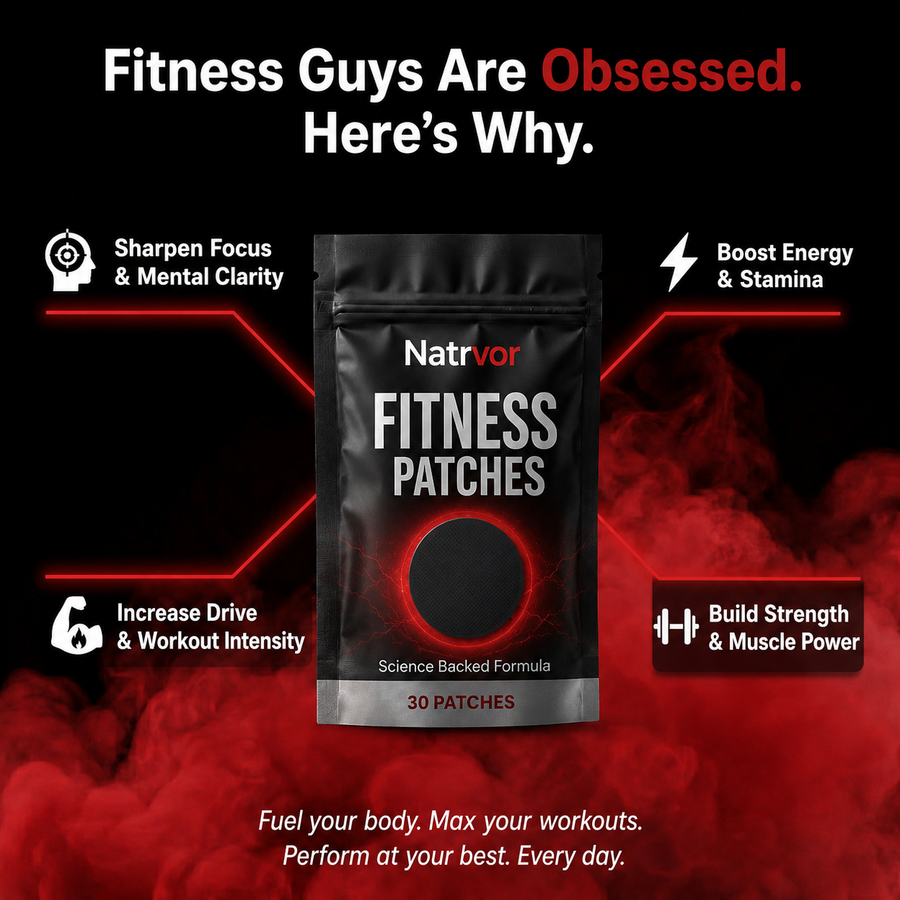 Natrvor Fitness Patch — Train Harder. Recover Smarter. Stay Focused.