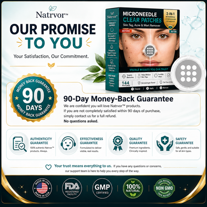 ✨Tenviro®2-in-1 Microneedle & Hydrocolloid Patch🍀| Removes Raised Moles, Acne, Flat Warts & Skin Tags | Helps Improve Wrinkles, Scars & Blemishes | Invisible Patches for Face & Body
