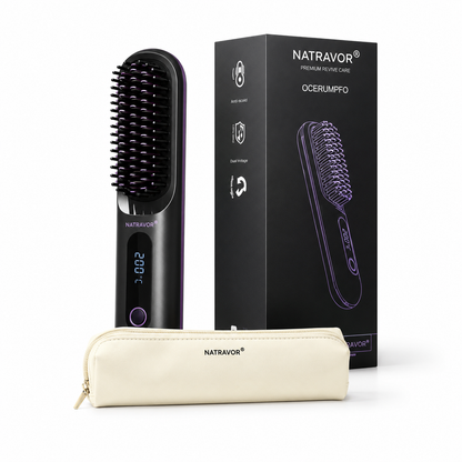 🏆 The Short Hair Specialist! The first smart styling comb designed specif 💖(Type-C charging design)