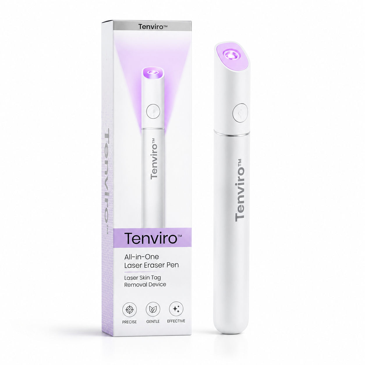 Tenviro™ All-in-One CO₂ Laser Eraser Pen | Removes Moles, Warts, Skin Flaws & Pigmentation