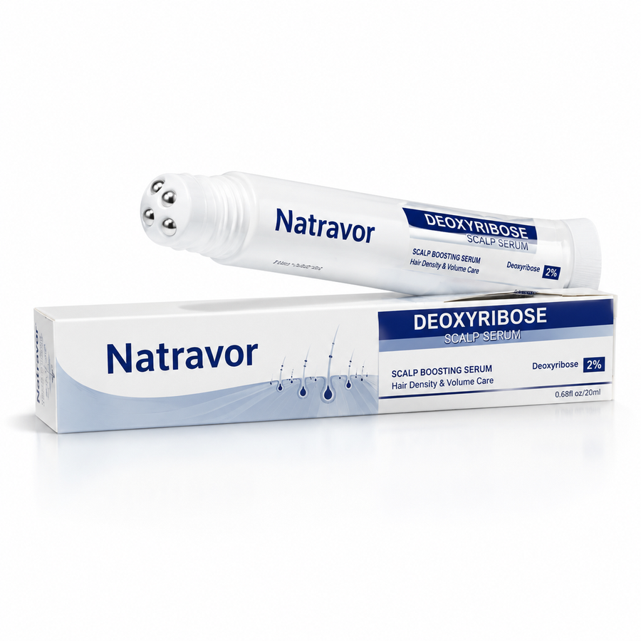 Deoxyribose Scalp Serum | For Fuller-Looking Hair & Scalp Strengthening Roll-On Serum | . Strengthen . Thicken