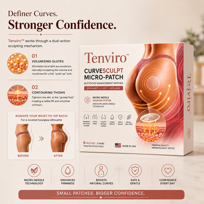 Tenviro™ CurveSculpt Micro-Patch – Your At-Home Butt Lift Secret 🍑