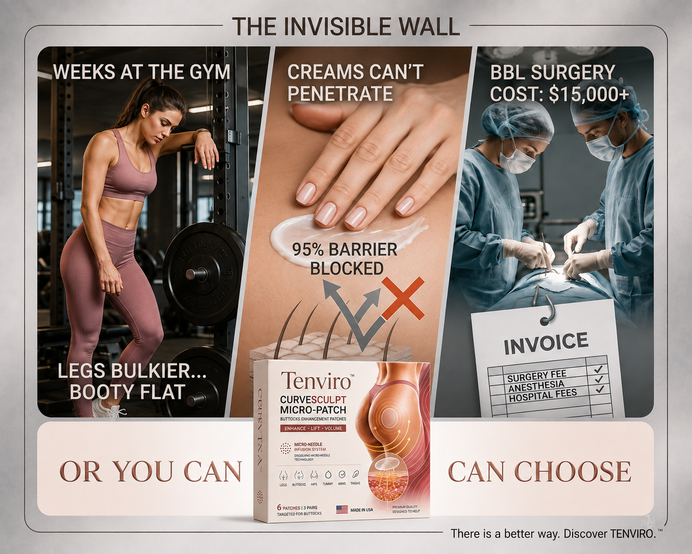 Tenviro™ CurveSculpt Micro-Patch – Your At-Home Butt Lift Secret 🍑