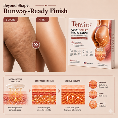 Tenviro™ CurveSculpt Micro-Patch – Your At-Home Butt Lift Secret 🍑