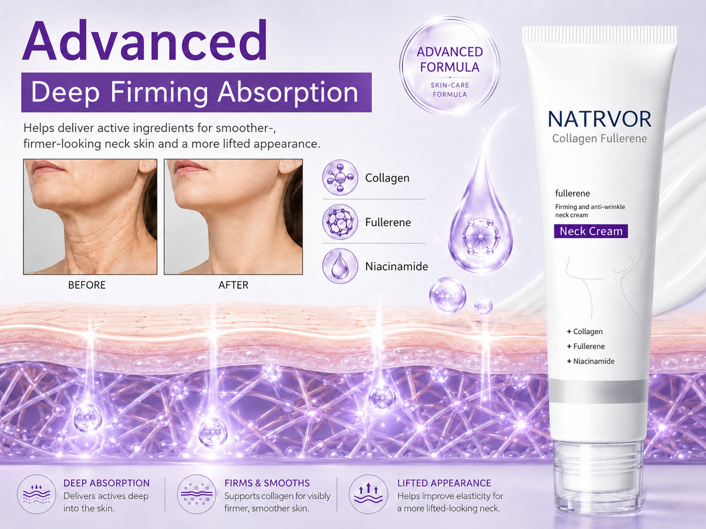 🧠👩‍🔬 NATRVOR All-Over Firming Cream – FDA-Compliant Formula For Face, Neck & Body – Smooth, Tighten & Brighten – 70% OFF + 🎁 Free Derma Roller Today