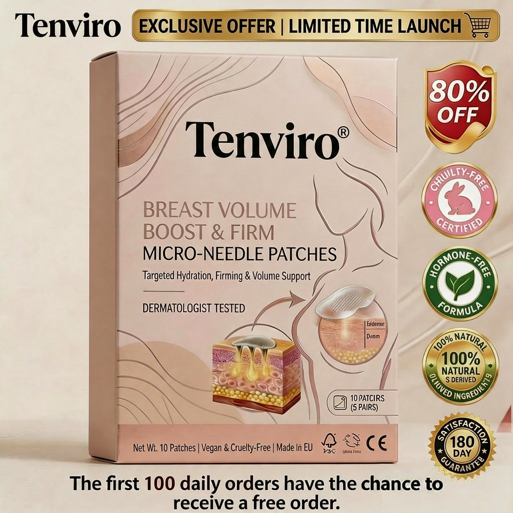 🔥Limited-time 60% sale--Tenviro Targeted Breast Enhancement Advanced Nano-Microneedle Patches