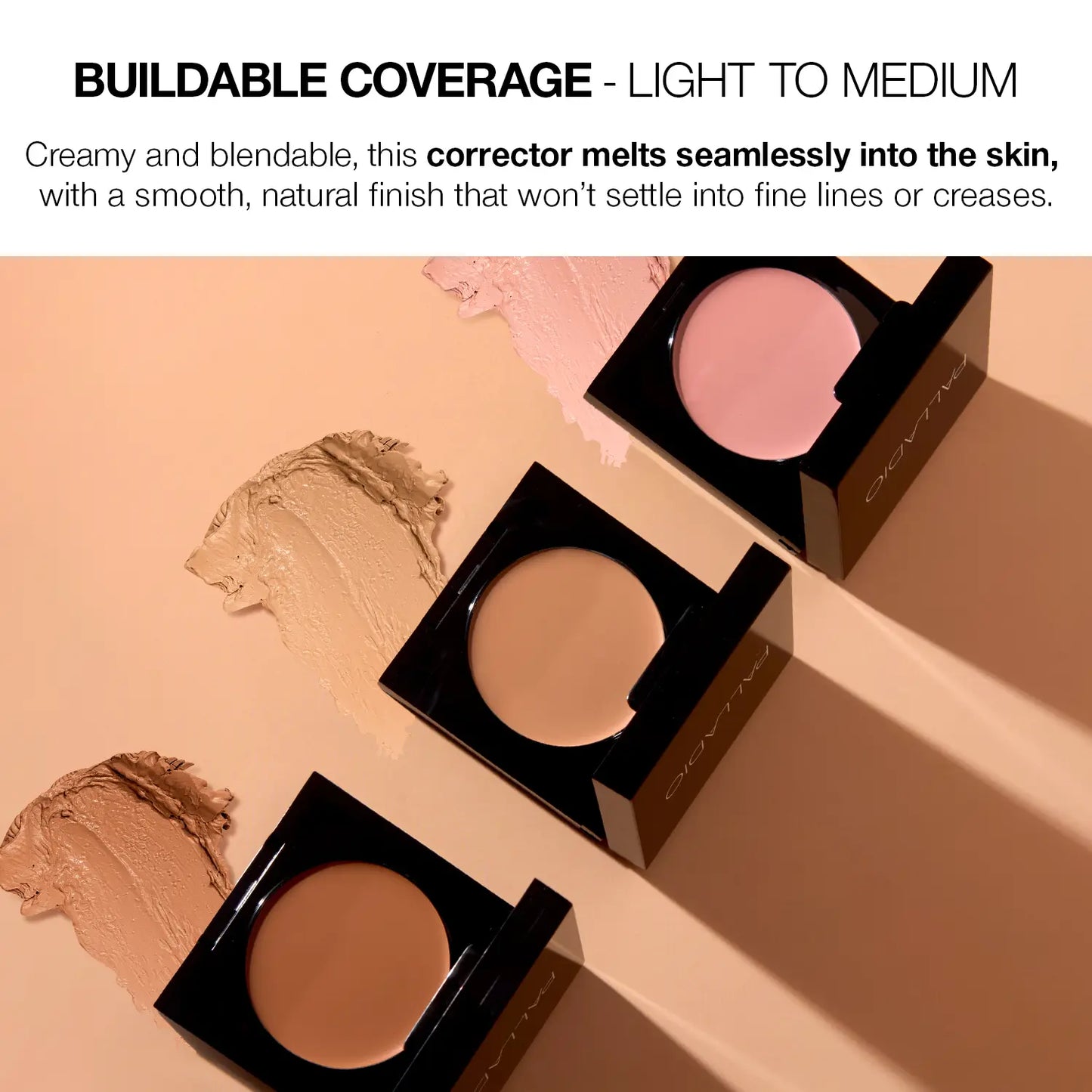 Palladio Under Eye Brightener, Conceal & Brighten Dark Circles, With Caffeine Peptides & Vitamin E, Brightens Dull, Tired Skin Color Correcting Brightener & Primer Reduces Appearance of Dark Circles